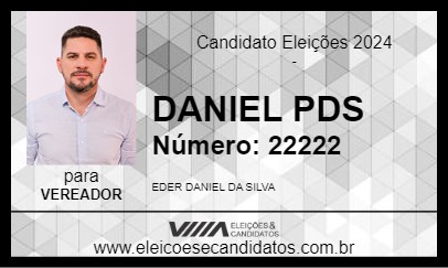 Candidato DANIEL PDS 2024 - FIRMINÓPOLIS - Eleições