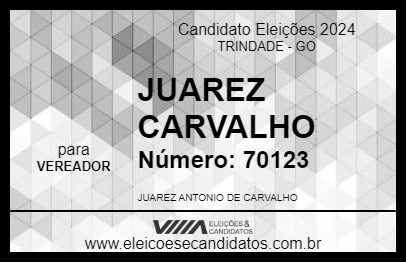 Candidato JUAREZ CARVALHO 2024 - TRINDADE - Eleições