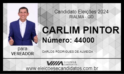 Candidato CARLIM PINTOR 2024 - RIALMA - Eleições