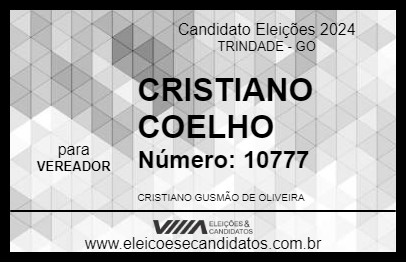 Candidato CRISTIANO COELHO 2024 - TRINDADE - Eleições