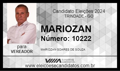 Candidato MARIOZAN 2024 - TRINDADE - Eleições