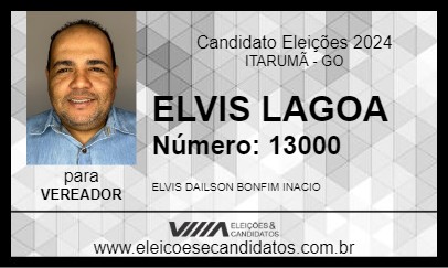 Candidato ELVIS LAGOA 2024 - ITARUMÃ - Eleições