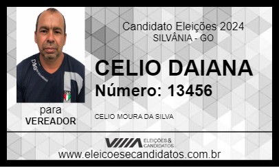 Candidato CELIO DAIANA 2024 - SILVÂNIA - Eleições