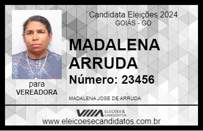 Candidato MADALENA ARRUDA 2024 - GOIÁS - Eleições