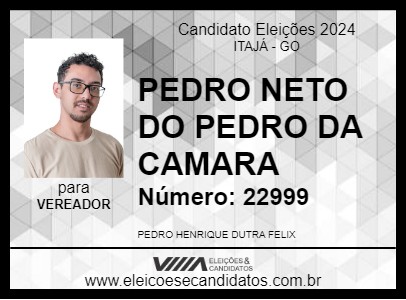 Candidato PEDRO NETO DO PEDRO 2024 - ITAJÁ - Eleições