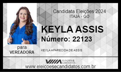 Candidato KEYLA ASSIS 2024 - ITAJÁ - Eleições