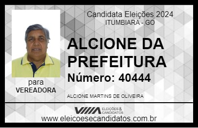 Candidato ALCIONE DA PREFEITURA 2024 - ITUMBIARA - Eleições