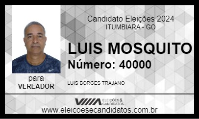 Candidato LUIS MOSQUITO 2024 - ITUMBIARA - Eleições