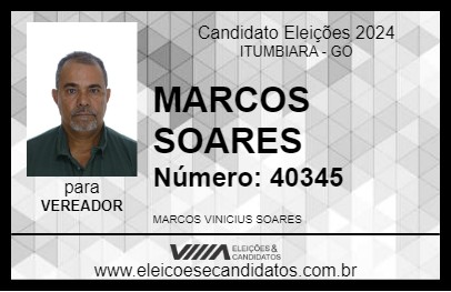 Candidato MARCOS SOARES 2024 - ITUMBIARA - Eleições