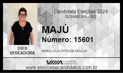 Candidato MAJÚ 2024 - GOIANÉSIA - Eleições