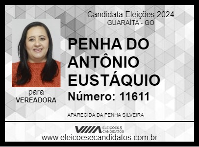 Candidato PENHA DO ANTÔNIO EUSTÁQUIO 2024 - GUARAÍTA - Eleições