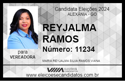 Candidato REYJALMA RAMOS 2024 - ALEXÂNIA - Eleições