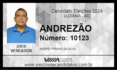 Candidato ANDREZÃO 2024 - LUZIÂNIA - Eleições