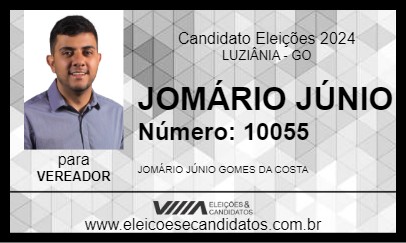 Candidato JOMÁRIO JÚNIO 2024 - LUZIÂNIA - Eleições