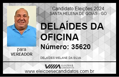 Candidato DELAÍDES DA OFICINA 2024 - SANTA HELENA DE GOIÁS - Eleições