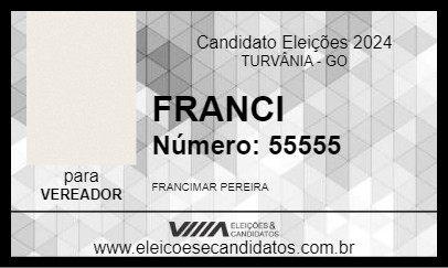 Candidato FRANCI 2024 - TURVÂNIA - Eleições