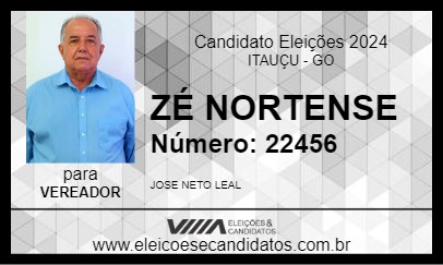 Candidato ZÉ NORTENSE 2024 - ITAUÇU - Eleições