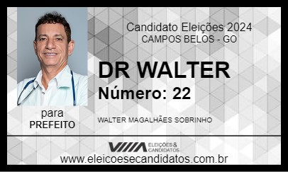 Candidato DR WALTER 2024 - CAMPOS BELOS - Eleições