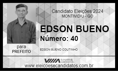 Candidato EDSON BUENO 2024 - MONTIVIDIU - Eleições