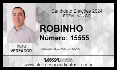 Candidato ROBINHO 2024 - EDEALINA - Eleições