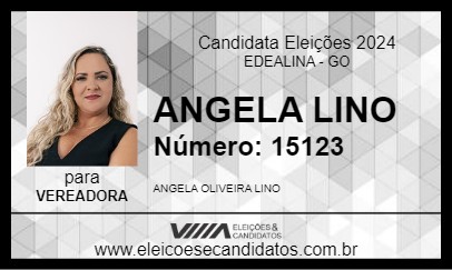 Candidato ANGELA LINO 2024 - EDEALINA - Eleições