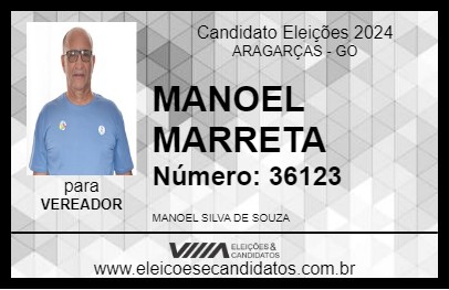 Candidato MANOEL MARRETA 2024 - ARAGARÇAS - Eleições