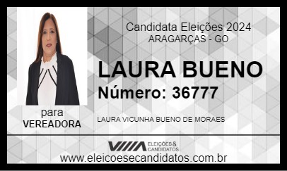 Candidato LAURA BUENO 2024 - ARAGARÇAS - Eleições