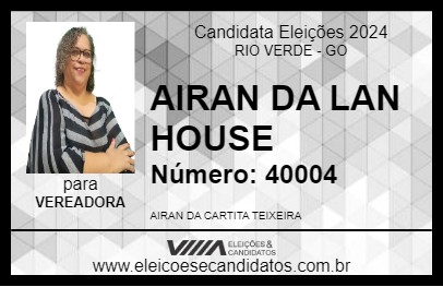 Candidato AIRAN DA LAN HOUSE 2024 - RIO VERDE - Eleições