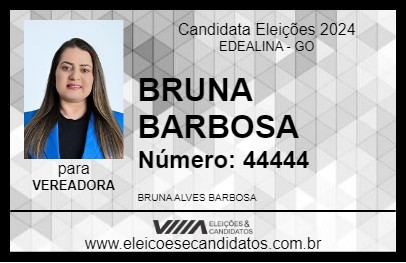 Candidato BRUNA BARBOSA 2024 - EDEALINA - Eleições