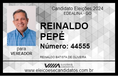 Candidato REINALDO PEPÉ 2024 - EDEALINA - Eleições