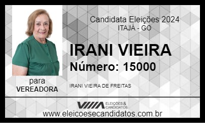 Candidato IRANI VIEIRA 2024 - ITAJÁ - Eleições