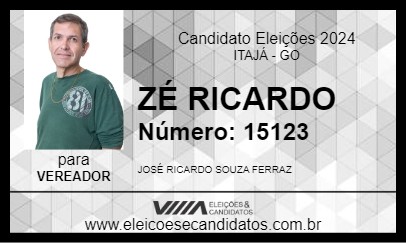 Candidato ZÉ RICARDO 2024 - ITAJÁ - Eleições