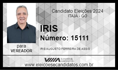 Candidato IRIS AUGUSTO 2024 - ITAJÁ - Eleições