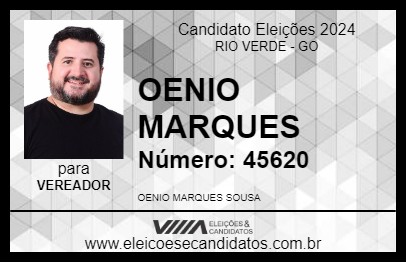 Candidato OENIO MARQUES 2024 - RIO VERDE - Eleições