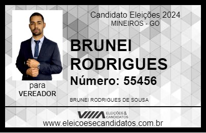 Candidato BRUNEI RODRIGUES 2024 - MINEIROS - Eleições