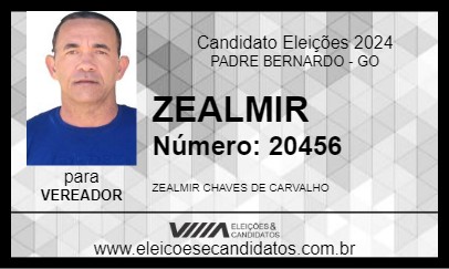 Candidato ZEALMIR 2024 - PADRE BERNARDO - Eleições