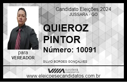 Candidato QUIEROZ PINTOR 2024 - JUSSARA - Eleições