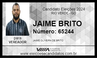 Candidato JAIME BARBEIRO 2024 - RIO VERDE - Eleições