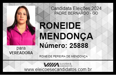 Candidato RONEIDE MENDONÇA 2024 - PADRE BERNARDO - Eleições