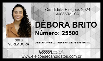 Candidato DÉBORA BRITO 2024 - JUSSARA - Eleições