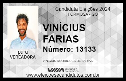 Candidato VINÍCIUS FARIAS 2024 - FORMOSA - Eleições