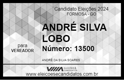 Candidato ANDRÉ SILVA LOBO 2024 - FORMOSA - Eleições