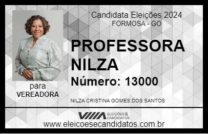 Candidato PROFESSORA NILZA 2024 - FORMOSA - Eleições