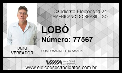 Candidato LOBÓ 2024 - AMERICANO DO BRASIL - Eleições