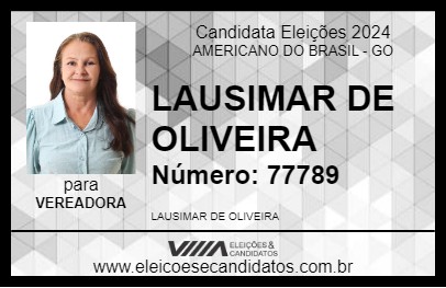 Candidato LAUSIMAR DE OLIVEIRA 2024 - AMERICANO DO BRASIL - Eleições