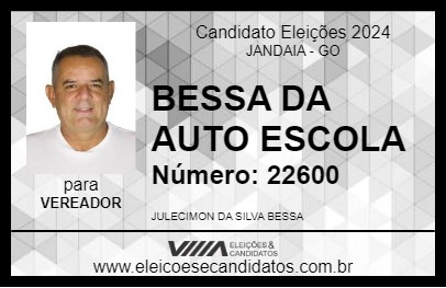 Candidato BESSA DA AUTO ESCOLA 2024 - JANDAIA - Eleições