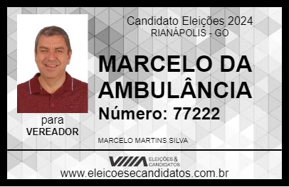 Candidato MARCELO DA AMBULÂNCIA 2024 - RIANÁPOLIS - Eleições