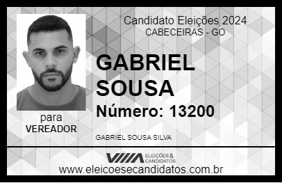 Candidato GABRIEL SOUSA 2024 - CABECEIRAS - Eleições