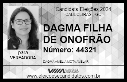 Candidato DAGMA FILHA DE ONOFRÃO 2024 - CABECEIRAS - Eleições