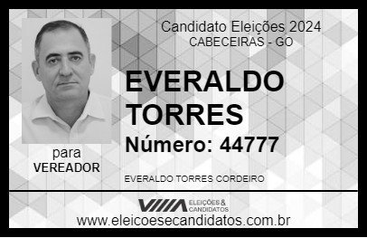 Candidato EVERALDO TORRES 2024 - CABECEIRAS - Eleições